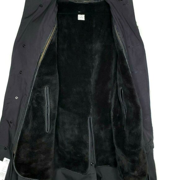 US Military Issue Trench Coat Size 14R Zip Out Faux Fur Liner Water Repellent - Picture 5 of 11